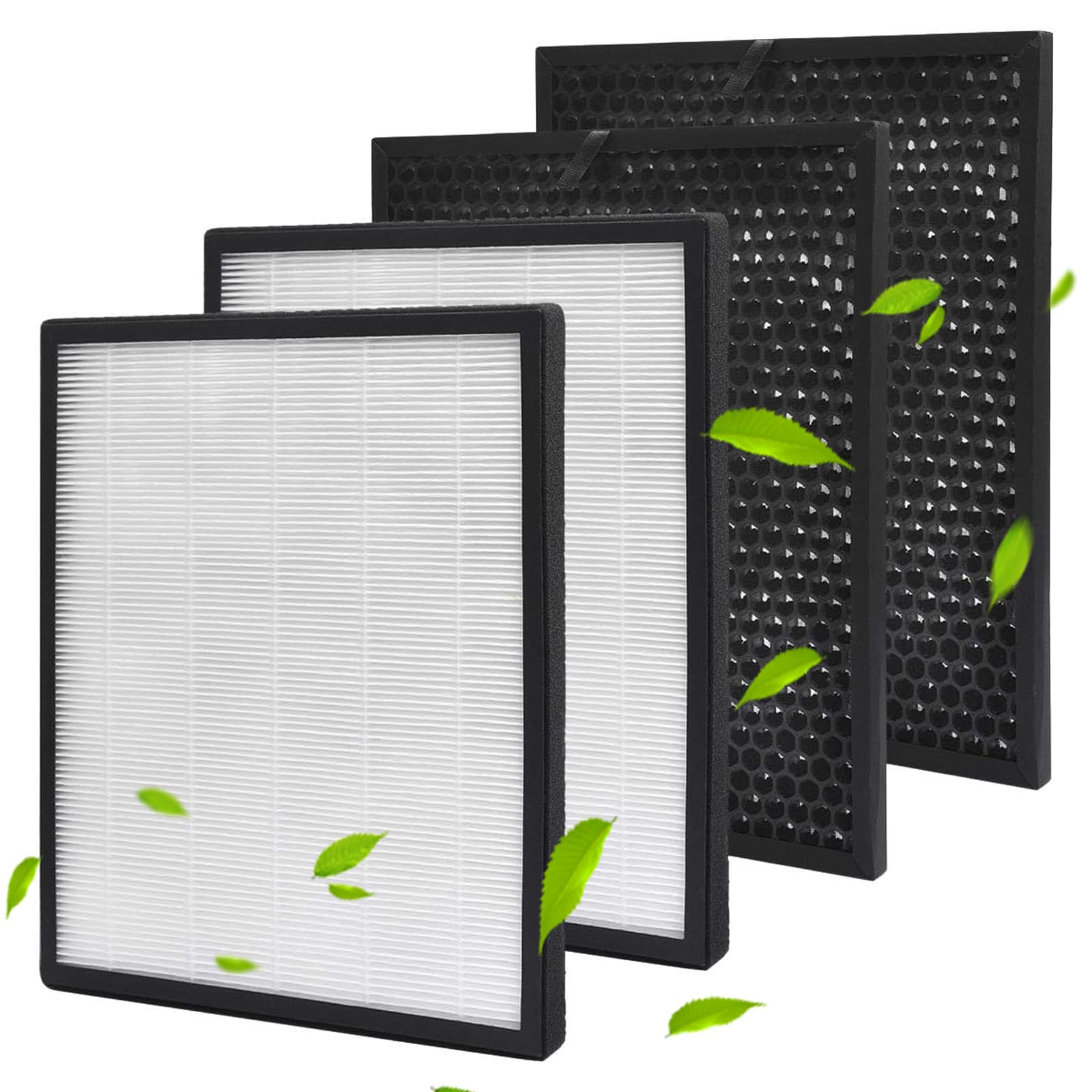 Rebirthcare 2 Stück Ersatzfilter für Levoit LV-PUR131 und für lv-pur131s Luftreiniger, Hocheffizientes HEPA-Kombifilter & Aktivkohlefilter Set für Ersatz lv-pur131-rf