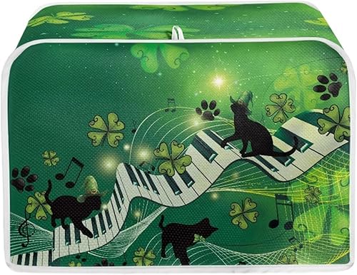 Vista 39 de Dreaweet Funda para tostadora de dibujos animados Kawaii Toast, de poliéster, se adapta a la mayoría de tostadoras de ranura larga de 4 rebanadas