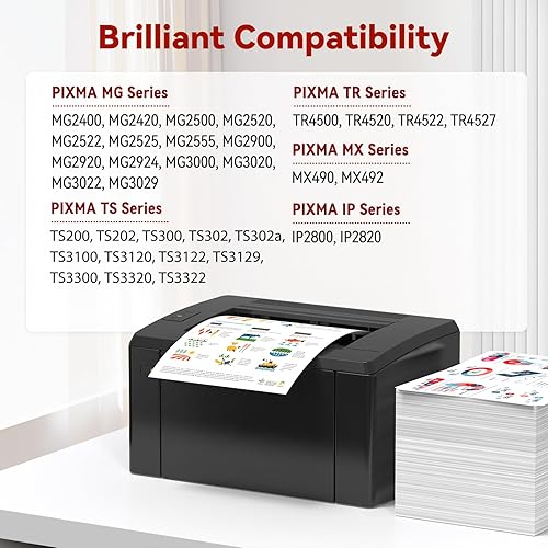 Miniatura 2 de 245XL 246XL Cartucho de tinta compatible para Canon 245 y 246 XL PG-245XL CL-246XL para PIXMA TR4520 TS302 MG2525 TR4527 TS3322 MG3022 MX490 TS202