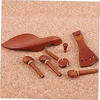 Vista 8 de SUPVOX 7 unids/set Violín Accesorios Un Accesorios Violín Go-partes Violín Tailpiece Violín Componentes Profesional Violín Tailpiece Madera Marrón