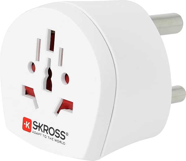 SKROSS | 1.500224-E | World to South Africa | Adattatore Universale da Viaggio per Sudafricana - Tensione e Potenza: 100V – 1600W/250V – 4000W - Protezione Anti Scossa - 1