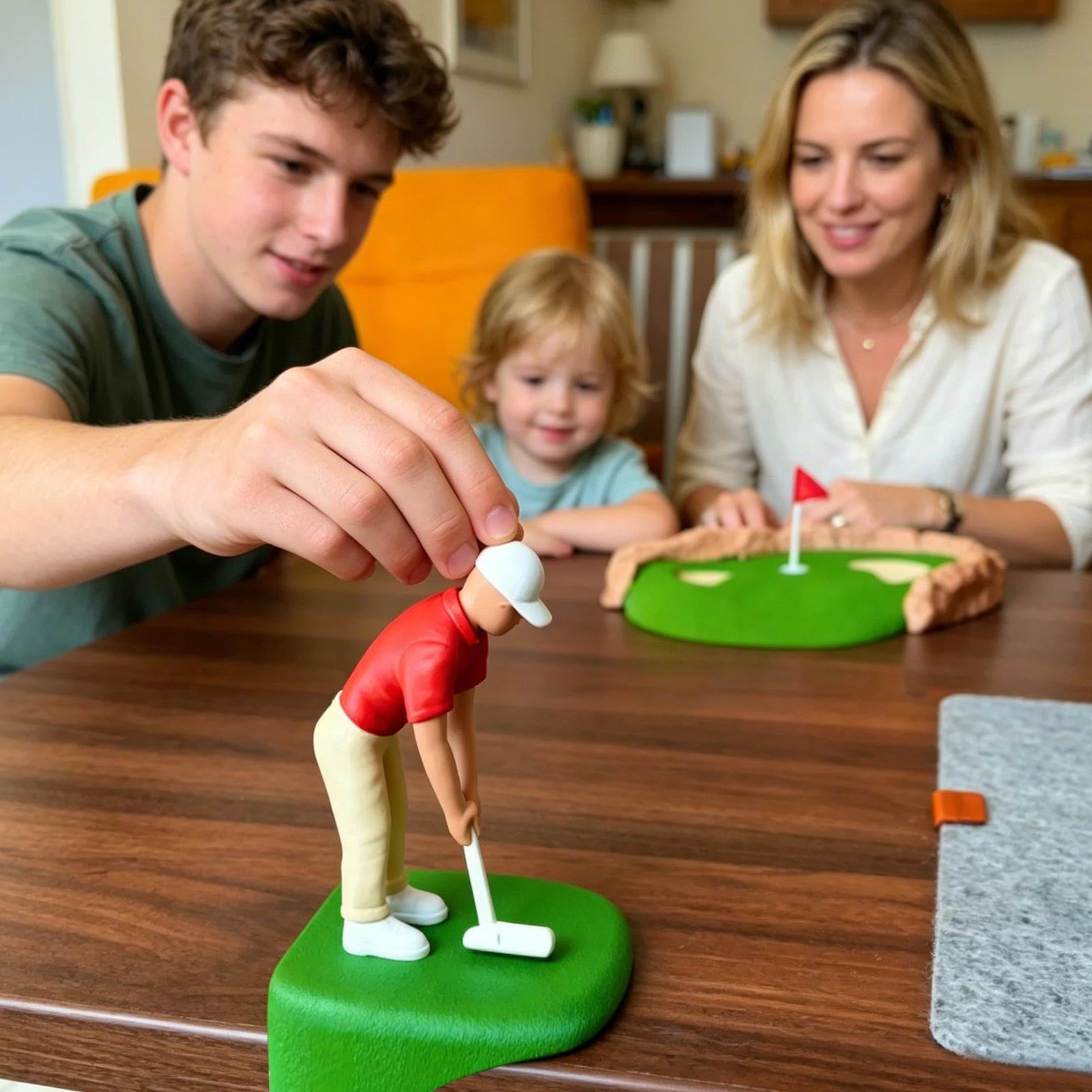 Mini Zestaw do Gry w Golfa Biurkowego Drukowany 3D Kompaktowy