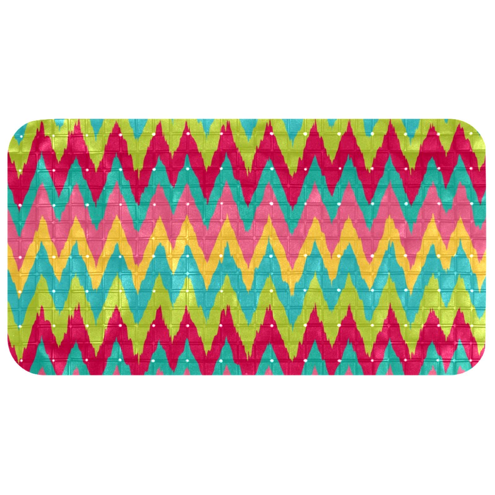 Tapis de bain pour bébé motif chevron idéal pour douche maison et spa