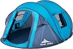 Three Bears Instant Pop-Up Tent–2 Person Tent with Easy Automatic Setup, Ideal for Camping, Traveling, and Outdoor Adventures. Quick and Convenient Assembly