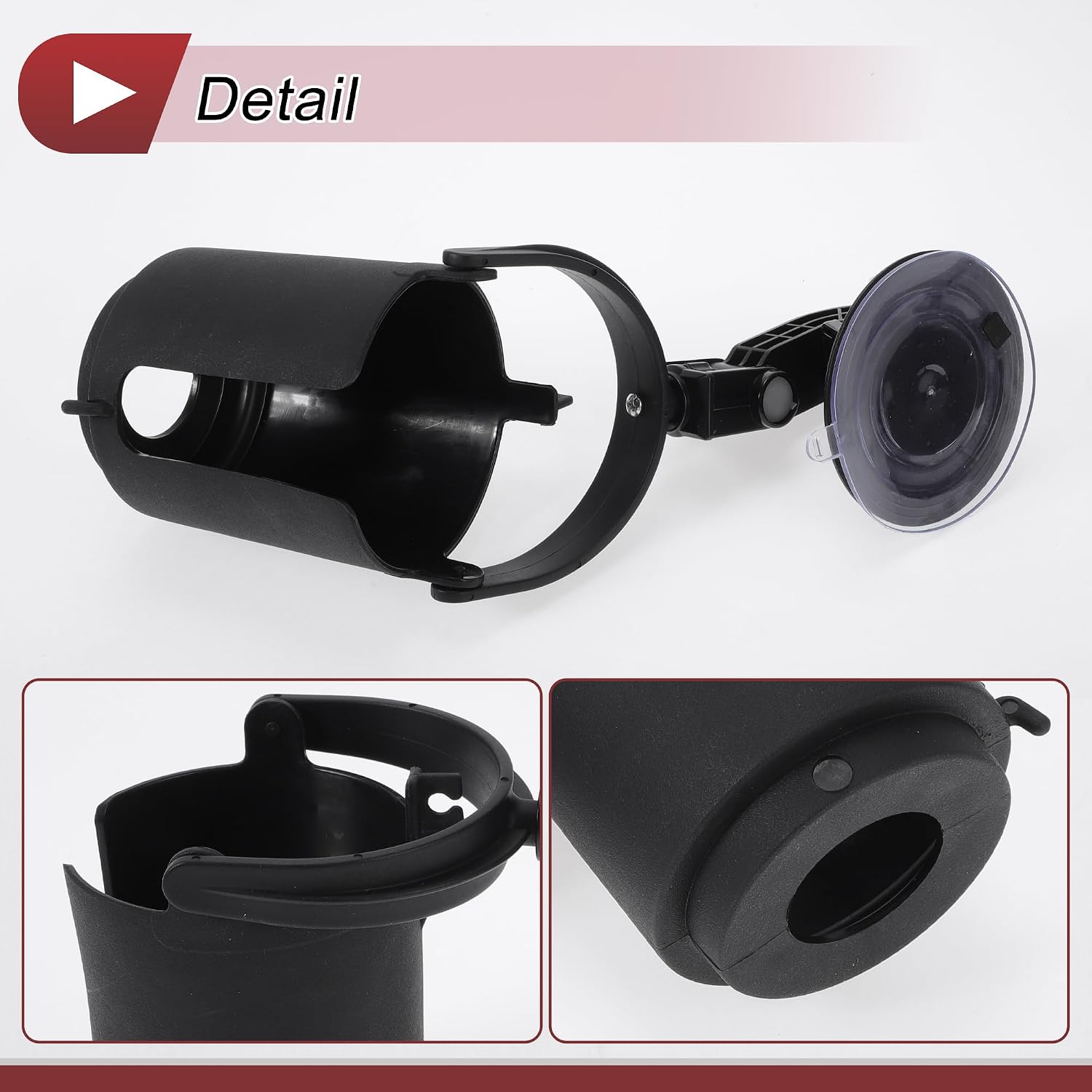 1 Pcs for Most Vehicles Multifunctional Car Cup Holder Recessed Folding Cup Drink Holder 100mm Black ABS