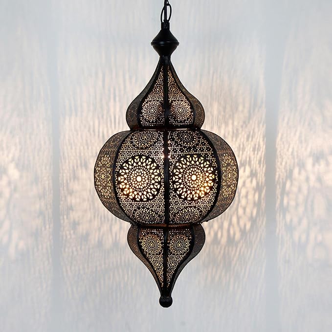 Casa Moro Casa Moro MOULOUK LN2000 Handgemaakte hanglamp, elegante hanglamp/boho chic zwart photo 3
