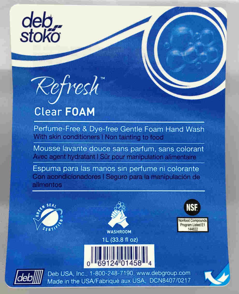 Refresh - SJNCLR1L - SC Johnson Hypoallergenic Foam Hand Soap