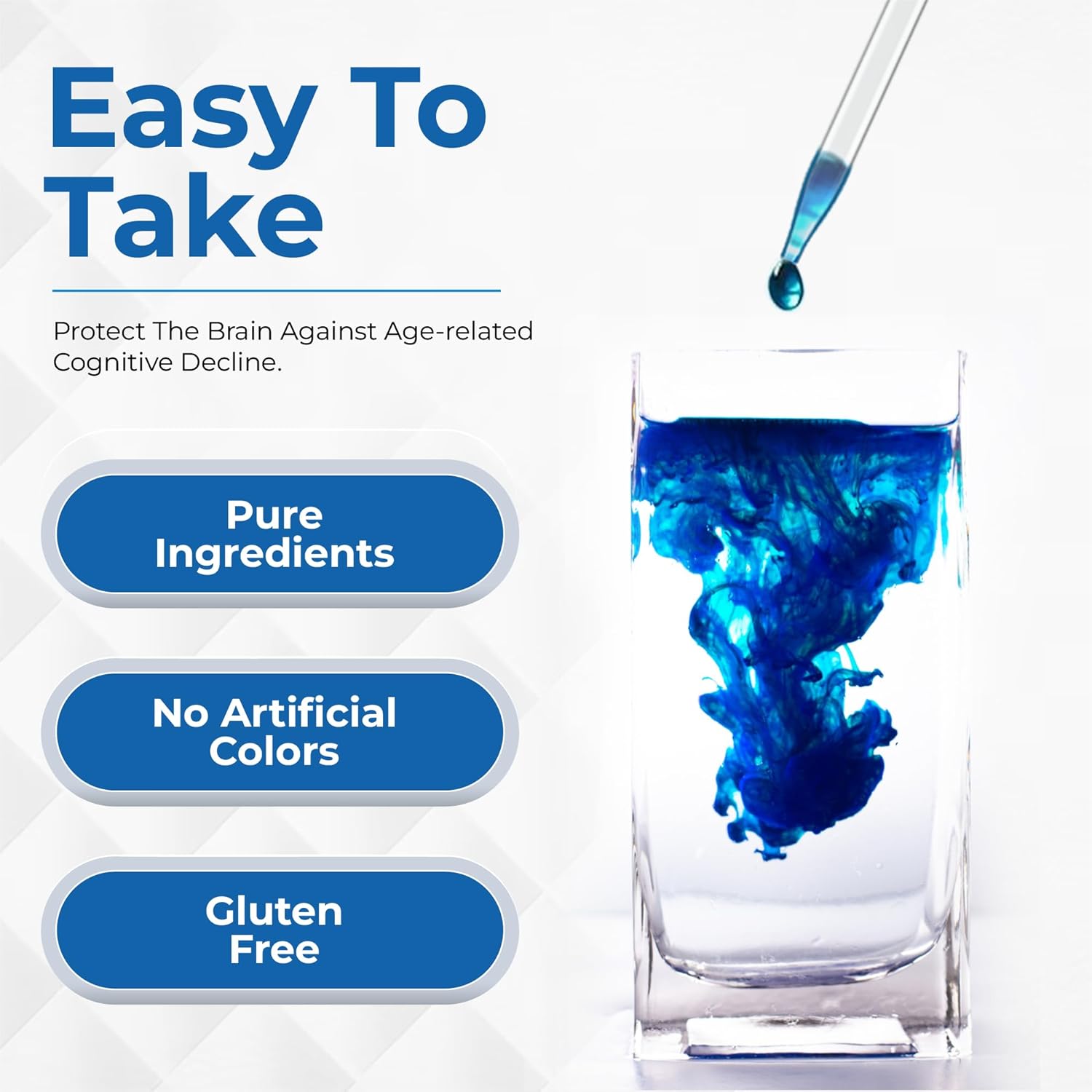Methylene Blue Drops 1% USP Grade Third Party Lab Tested - USA Made - Formaldehyde Free, Increased Absorption, Blue Methylene Supreme Supplement for Humans, Methane Azul De Metileno Para Humanos (2oz)