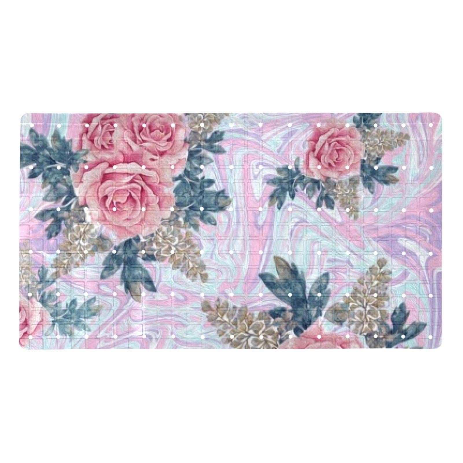 Alfombrilla de baño tipo rosa para cuidar el bienestar de tu familia