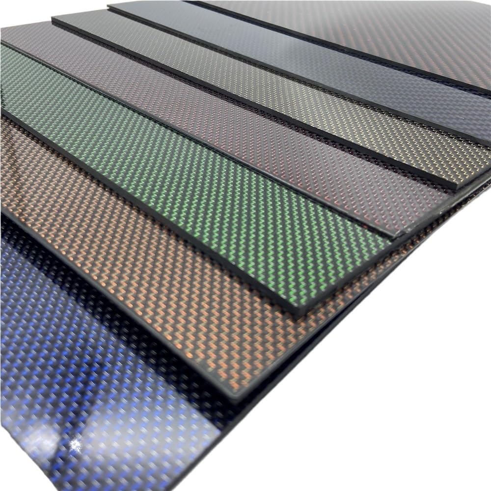 Arkusze z włókna węglowego, Płyta z włókna węglowego 3K 400 mm x 200 mm wielokolorowa, grubość 1,0–3,0 mm(Blue,1.5mm)