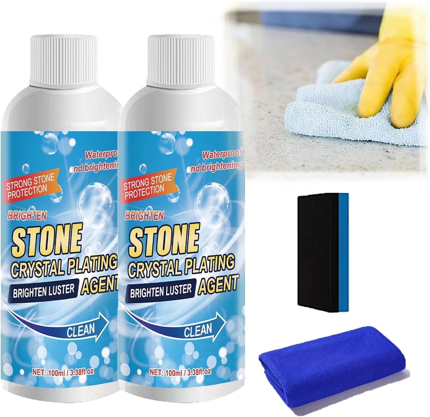 Stone Stain Remover Cleaner, Stone Crystal Plating Agent, Stone Stain