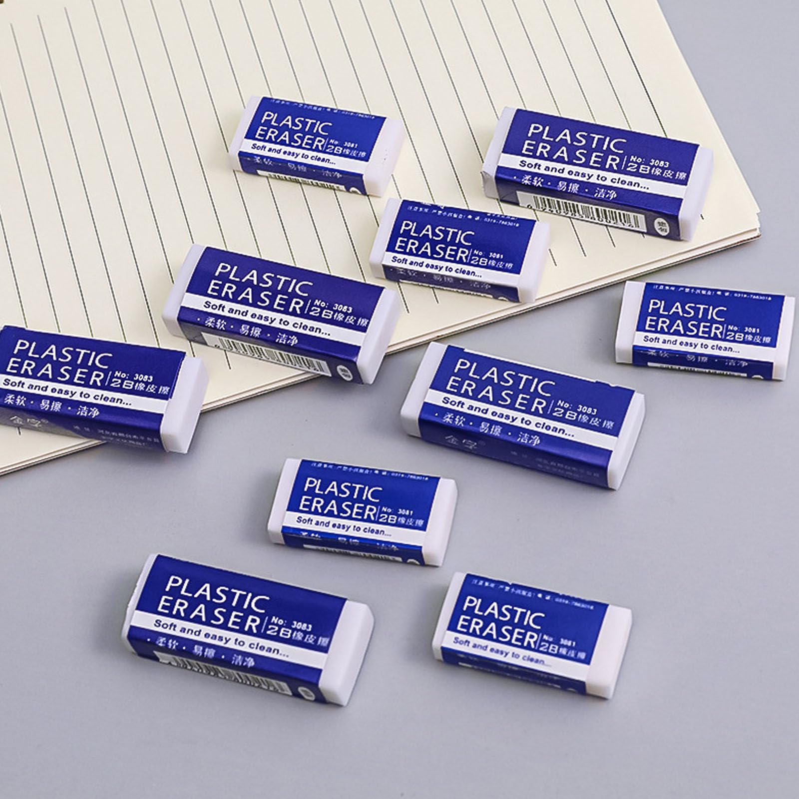 8/48Pcs Professionelle 2B Radiergummi Set Übergroßen Gummi Für Zeichnung Skizzieren Student Schule Büro Liefert Für Künstler