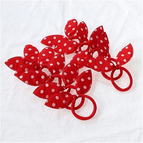 Amazon Co Jp ヘアピン 10個のかわいいウサギの耳の髪のリングの女の子のゴムバンド弾性のある髪のバンド赤ちゃんの帽子の韓国の子供のヘアアクセサリーの装飾品 ファッショナブルでエレガント 絶妙で美しい Color 10pcs 5 ベビー マタニティ