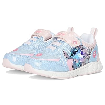 Josmo Lilo Stitch Lighted Sneakers (Toddler/Little Kid) Girls Shoes Blue/Pink