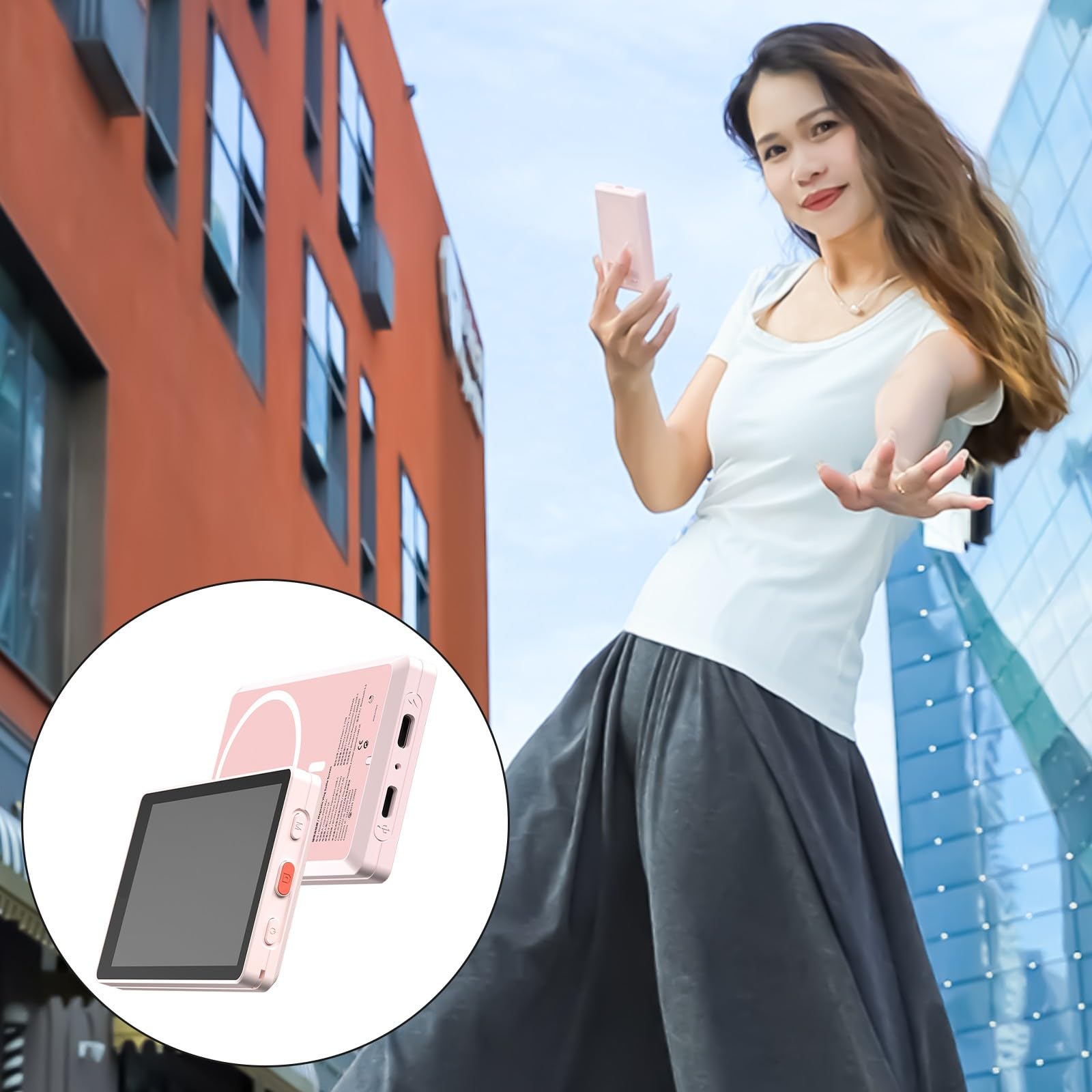 Pantalla de teléfono fuerte de 480 x 800 con diseño de moda de rotación de 180 grados para amantes de las selfies