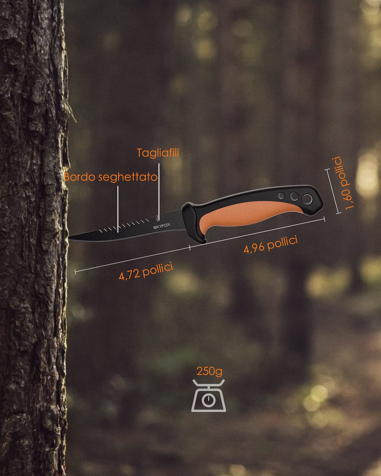 Fishing Fillet - Cuchillo y cuchillo de señuelo, 5 pulgadas Razor Sharp G4416 de acero inoxidable, cuchillo de filete para exteriores, cocina, pesca, caza (2 unidades) by SkyFox