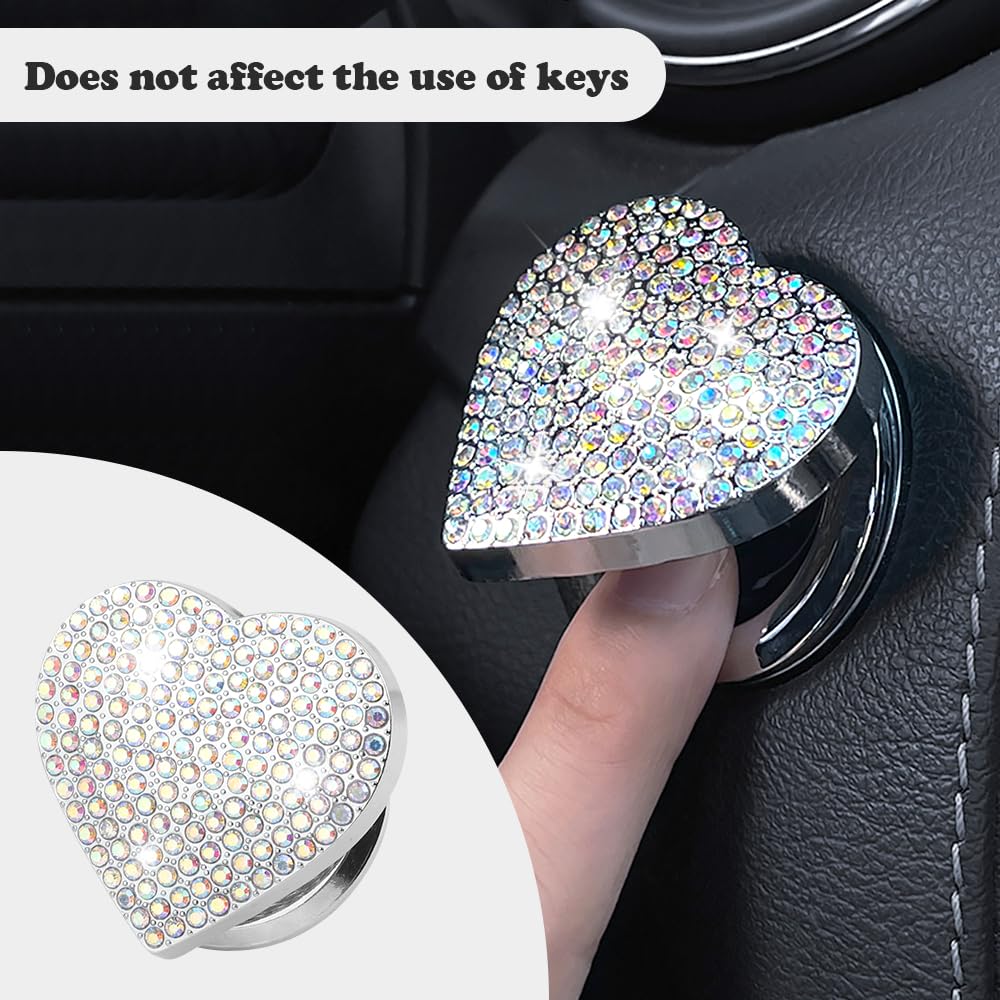 Coperchi Valvole Auto Con Strass 4 Pezzi - Decorazione Bling Bling Per Pneumatici - Foto 5
