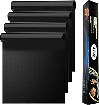 Qeewainfy Oven Liners for Bottom Rack of Gas Electric Oven - 4Pcs 23.6 x 15.75inch Reusable Large Non-Stick Teflon Oven Liners, Heavy Duty Reusable Oven Floor Protector Liner to Keep Oven Clean