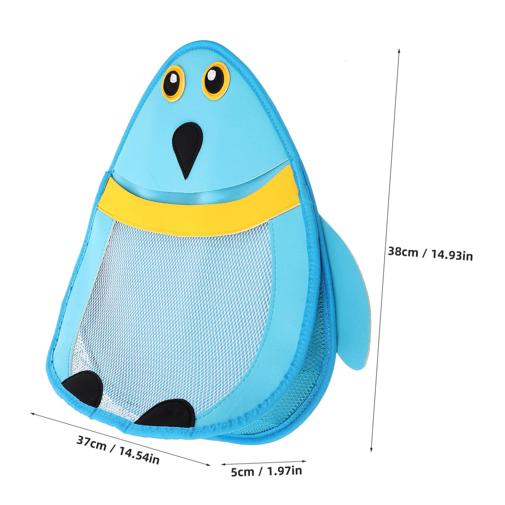 Happyyami Cute Animal Shaped Bath Storage Bag Mesh Organizer for Bath Toothpaste Soap Space Saving Hanging Pouch for Maximum Bathroom Storage