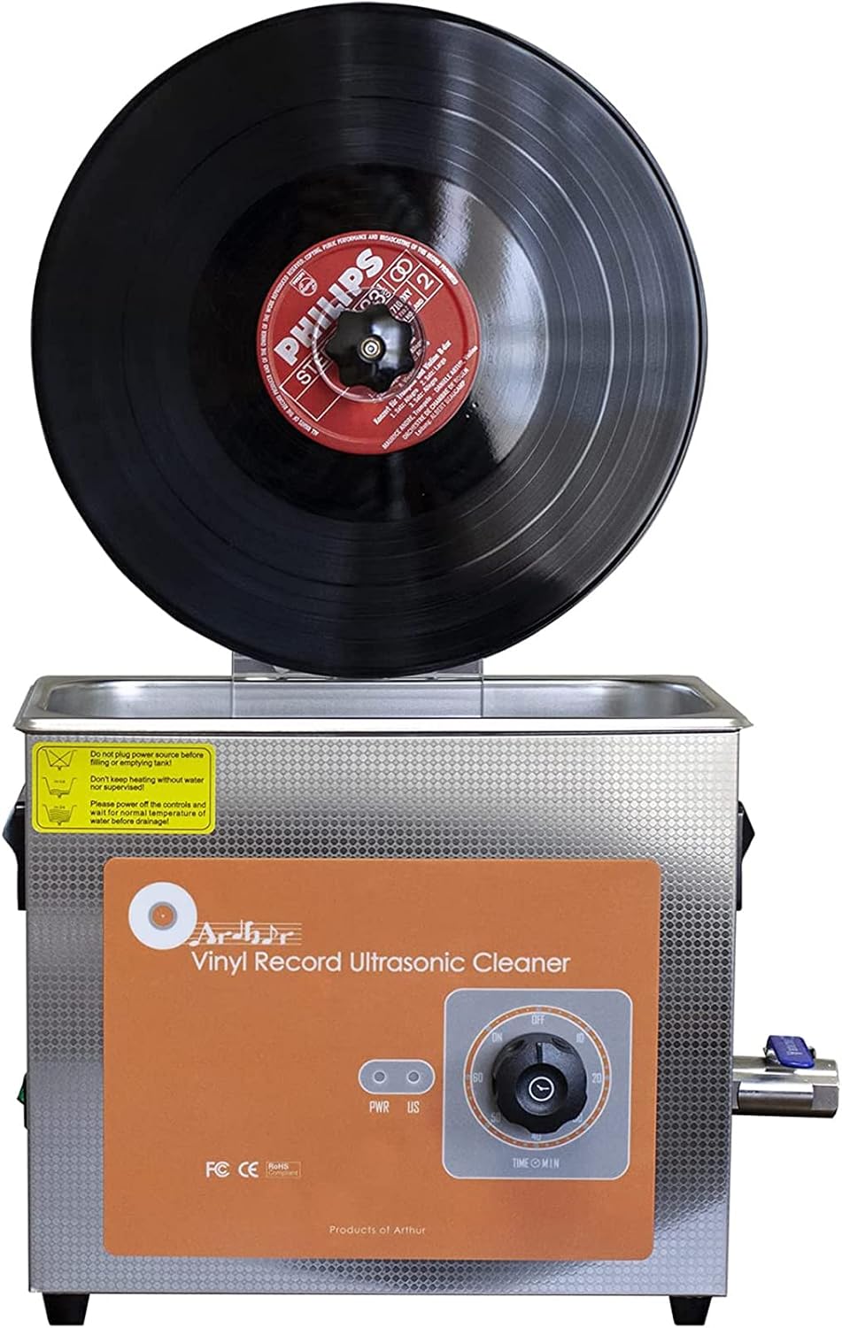 Ultrasonic Vinyl Record Cleaner,4L Ultrasonic Vinyl Records Cleaning