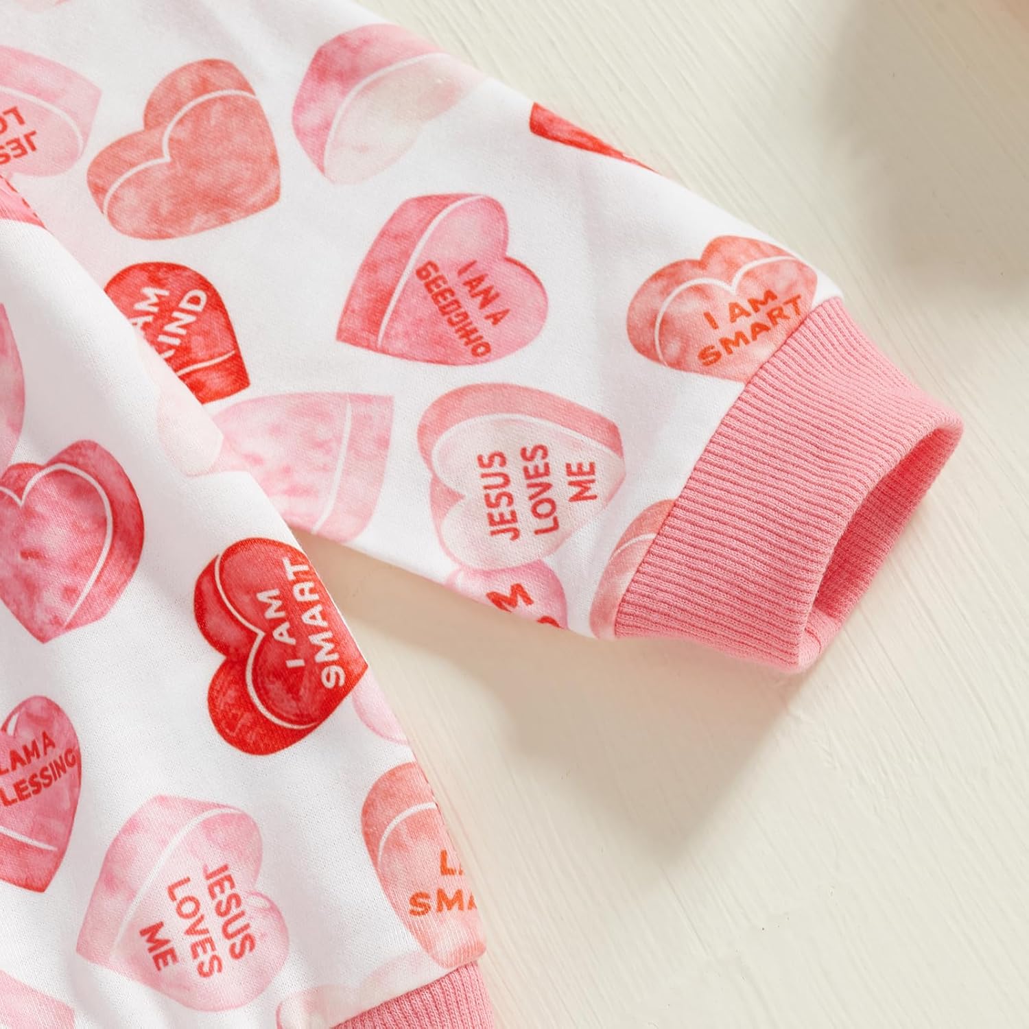 Toddlers Two-Piece Outfits Baby Boy Girl Long-Sleeve Crewneck Printed Sweatshirt and Pants Sets - Image 6