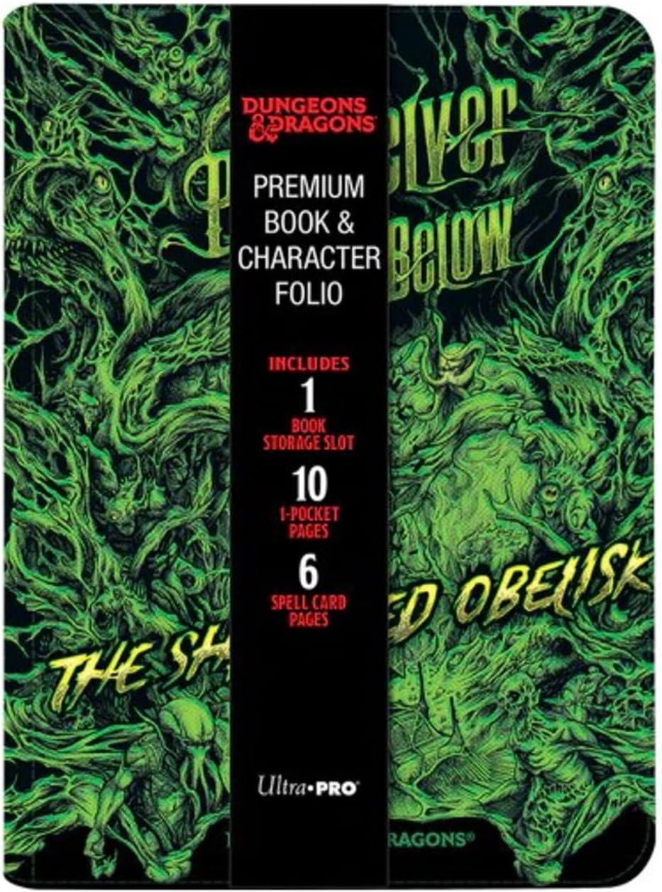 Ultra PRO - D&D Printed Leatherette Book Folio: Phandelver & Below - D&D Adventure Organizer, Character Sheets, Spell Cards, Six 9-Pocket Pages for Standard Size Cards