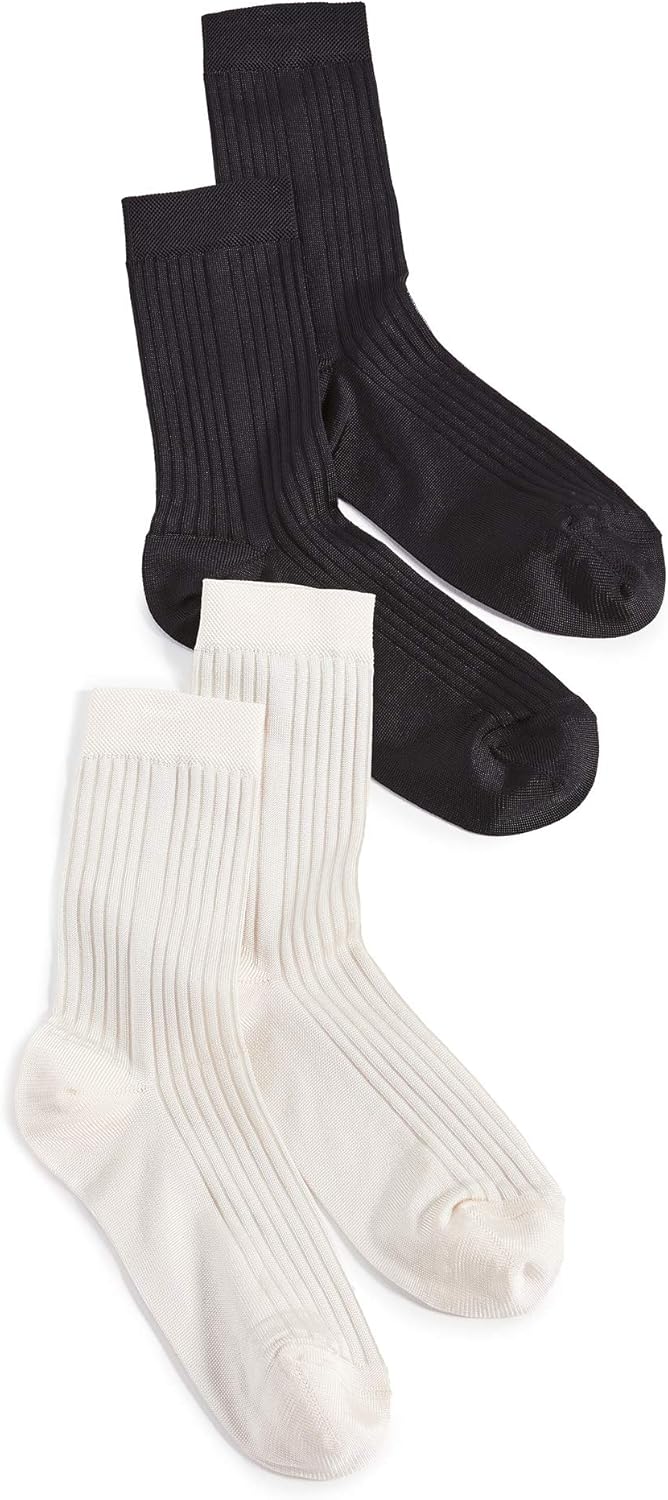 STEMS Women's Classic Rib Socks 2 Pack