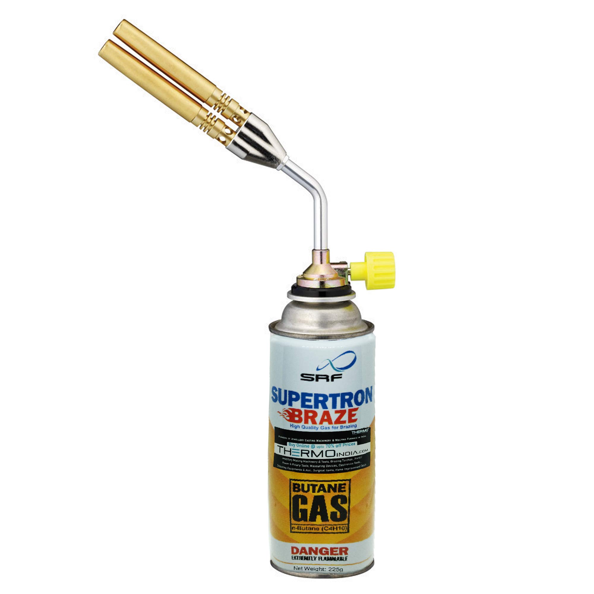 Buy Thermo Butane/LPG Double Nozzle Brazing Blow Torch with Manual