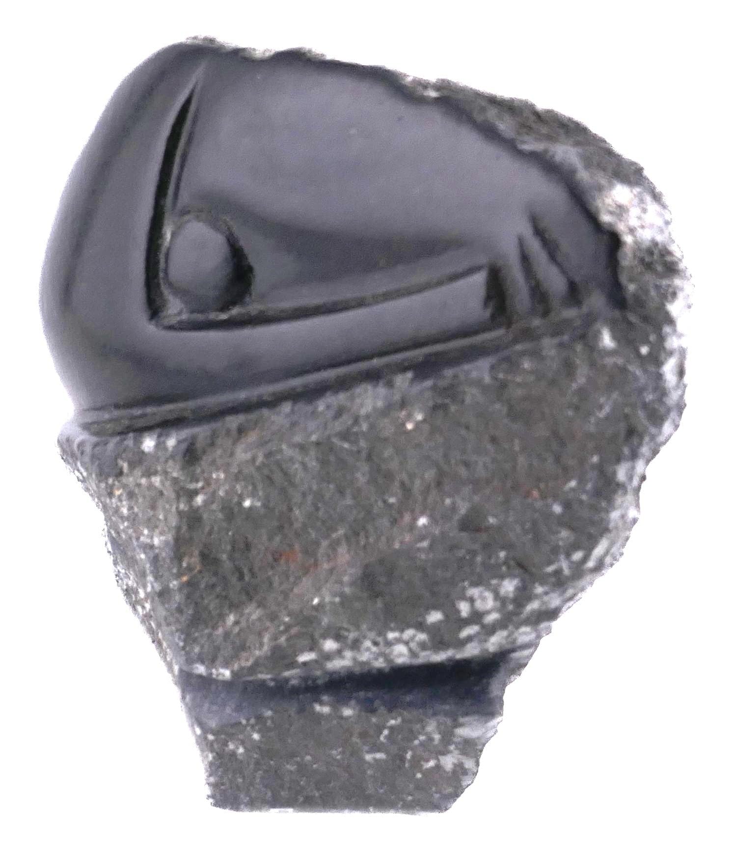 Collana di perline africane // 45 cm // perline di pietra e resina con ciondolo in pietra // Fatto a mano in Senegal, Africa occidentale // sacchetto di presentazione arancione
