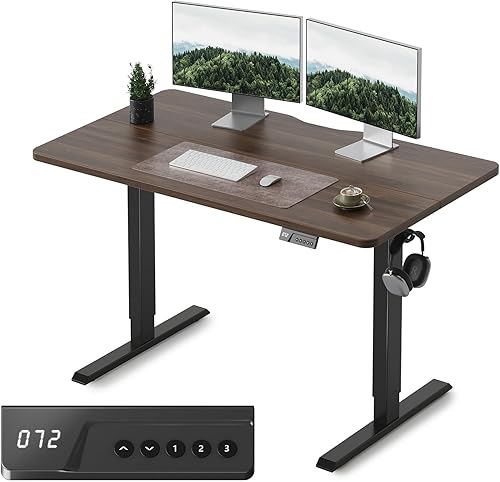 Miniatura 160 de FEZIBO - Escritorio eléctrico ajustable para trabajar sentado o de pie, 40 x 24 pulgadas, para oficina en casa, escritorio ergonómico para Negro