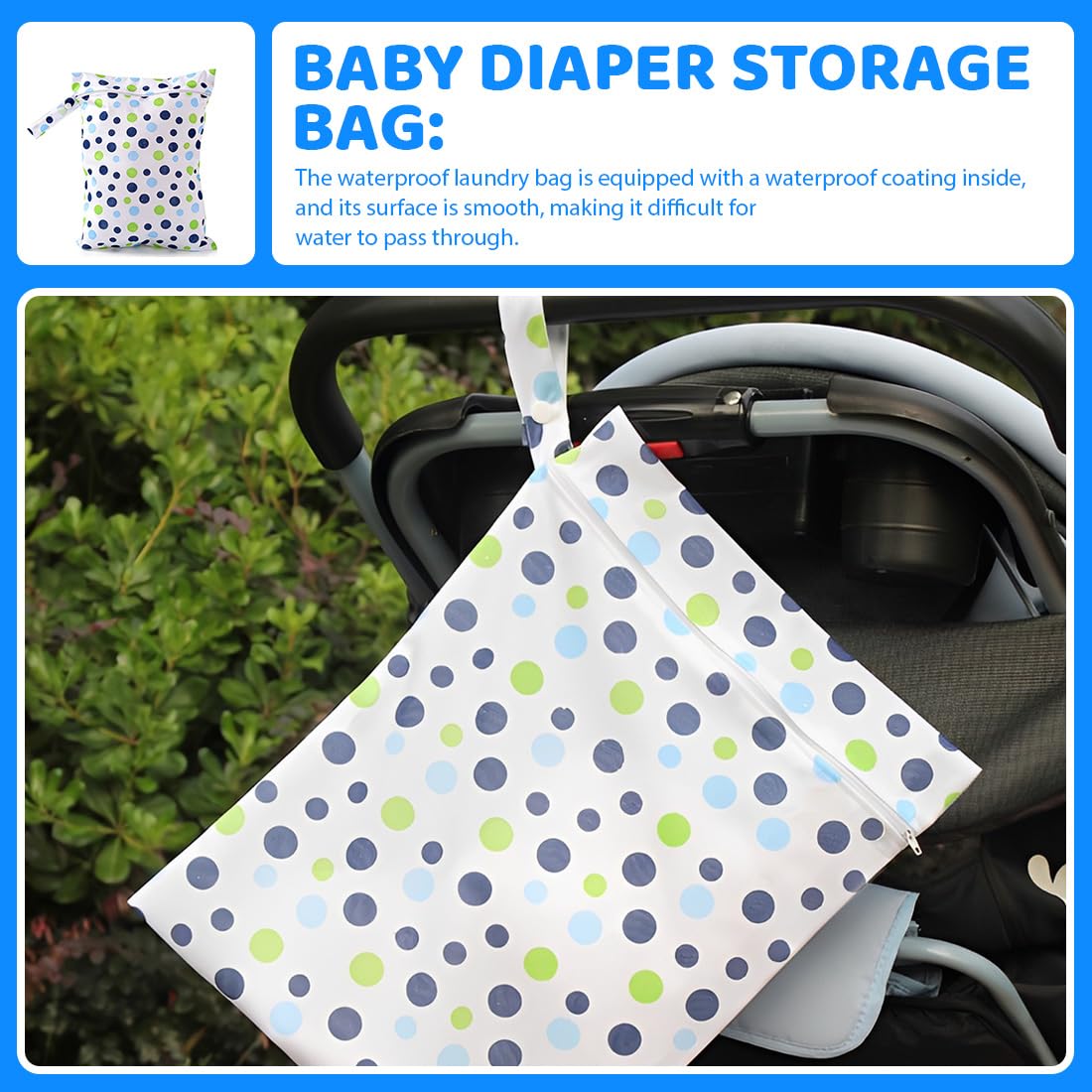 Set 2 sacche impermeabili 30x40cm per vestiti bagnati, costumi da bagno, pannolini e viaggi, resistente all’acqua, facile da pulire, ideale per scuola, sport e vacanze