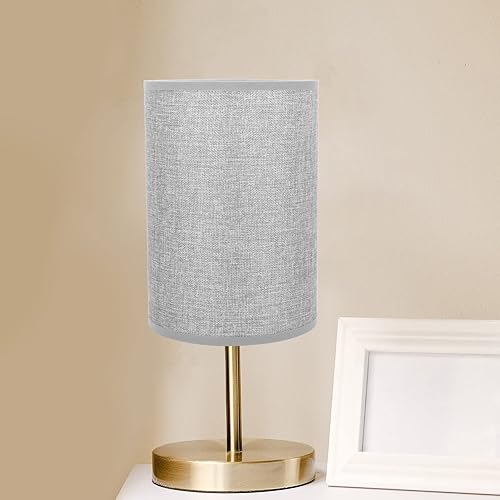 Miniatura 2 de Zerodeko Pantalla de lino para lámpara, pantalla de tambor de tela alta con clip, cubierta de luz, pantalla cilíndrica, protector de lámpara de