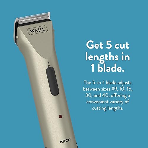 Miniatura 5 de Wahl Professional Animal Arco Equine Horse Cordless Clipper Kit, Champagne (8786-800)