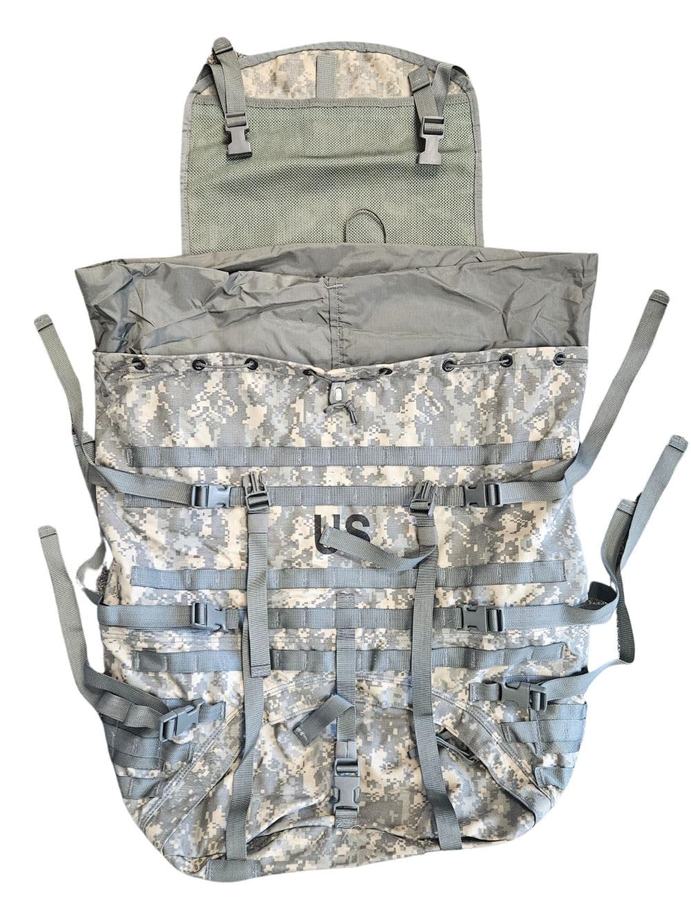 Epidemic Proof ACU DIGITAL CAMOUFLAGE RUCKSACK MAIN BAG - Authentic USGI Large Field Pack Component - New in Bag. Genuine Replacement Rucksack for US MILITARY LARGE FIELD PACK.