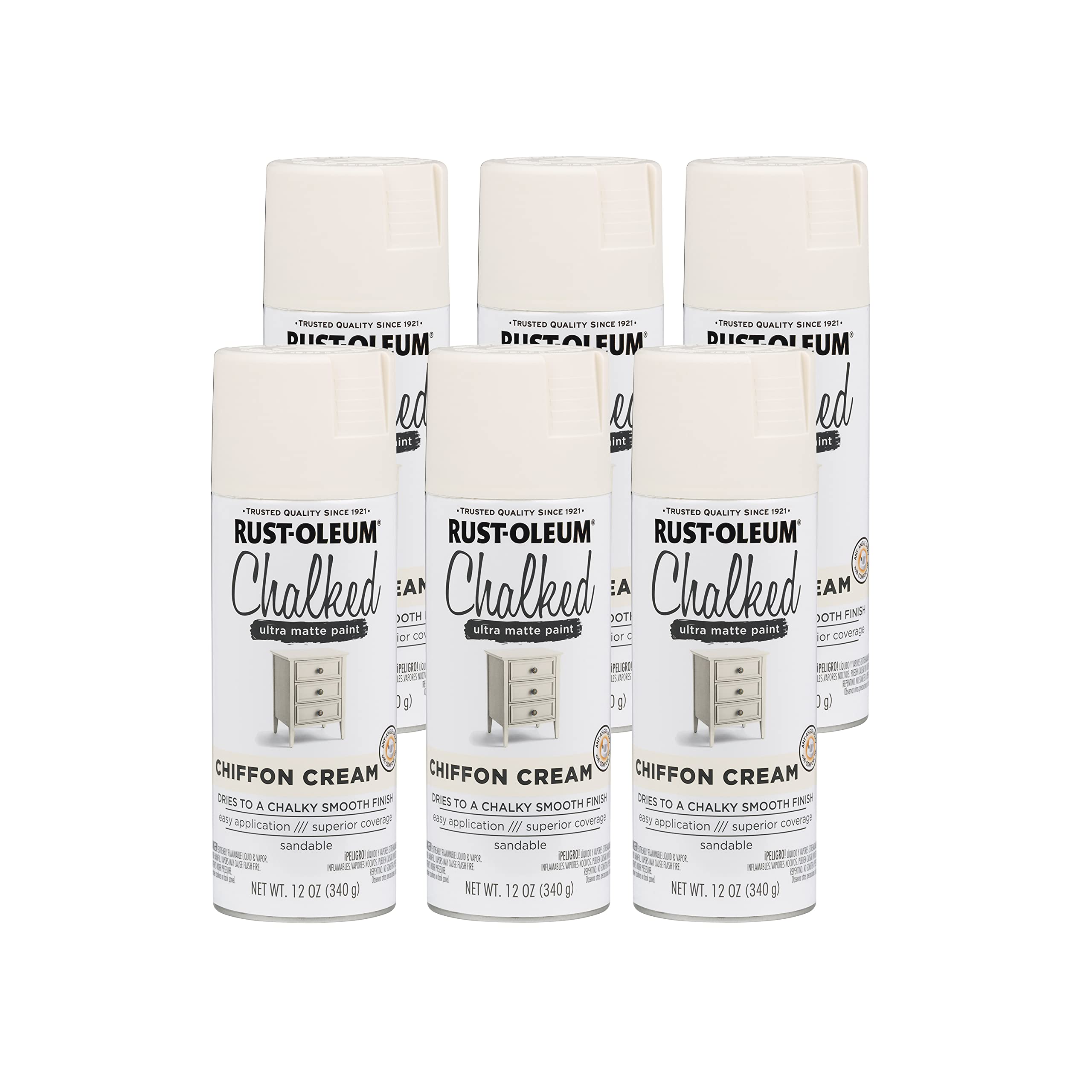 Rust-Oleum Chalked All-in-One Ultra Matte Chiffon Cream Spray Paint