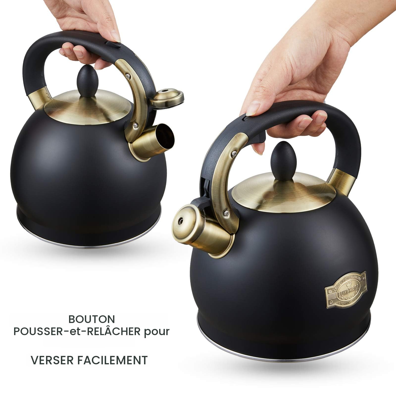 HEALLILY Bouilloire Sifflante Pot à Jus Pratique Pour Maison Compatible