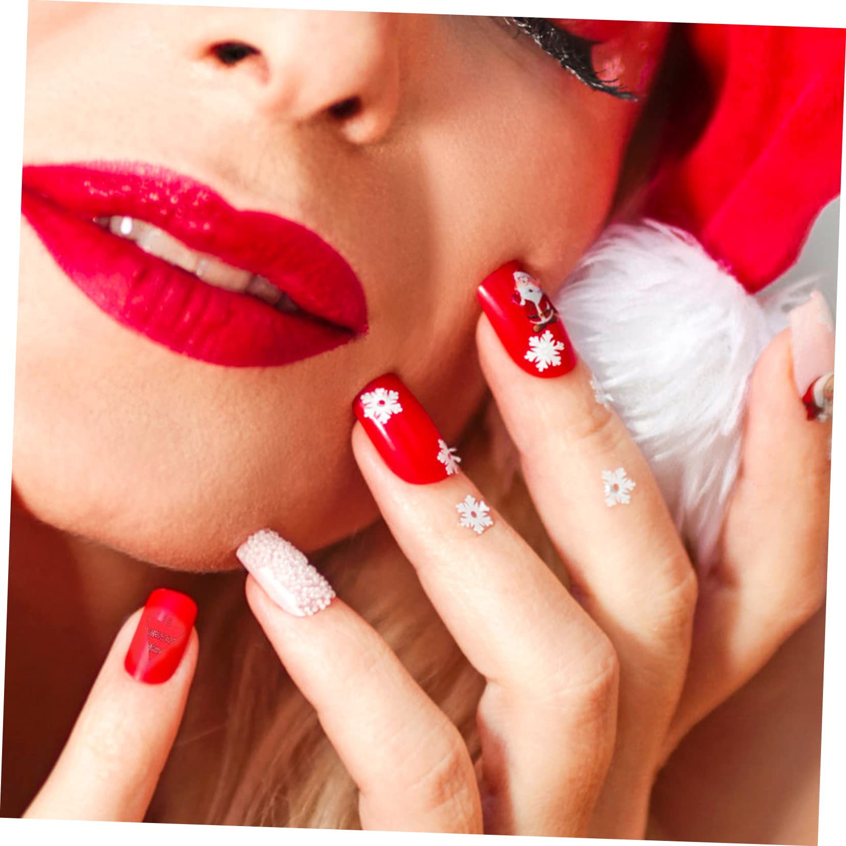 Healeved 20fogli Adesivi Per Unghie Natalizi Nail Art Design e Chic Per Manicure e Ragazze