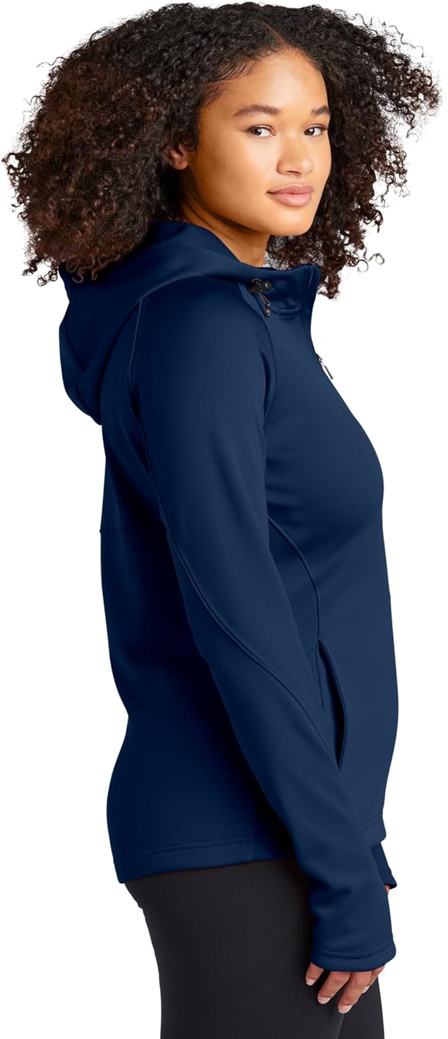 SPORT-TEK Women's Tech Fleece Full Zip Hooded Jacket