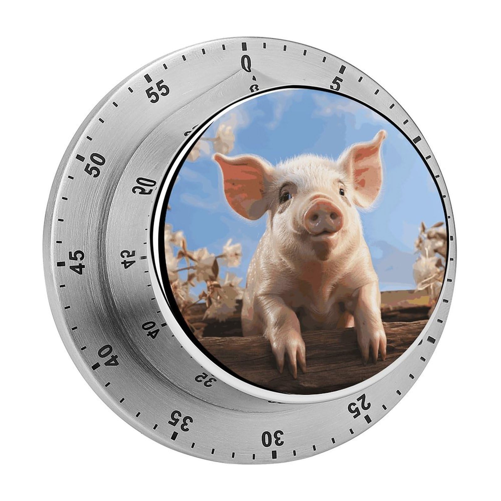 Adfgyerh Style Smiling (23) Timer For Cooking, Kitchen Timer Magnetic No Batteries Required, Mechanical Timer With Loud Alarm, For Fitness Baking Exercise Oven