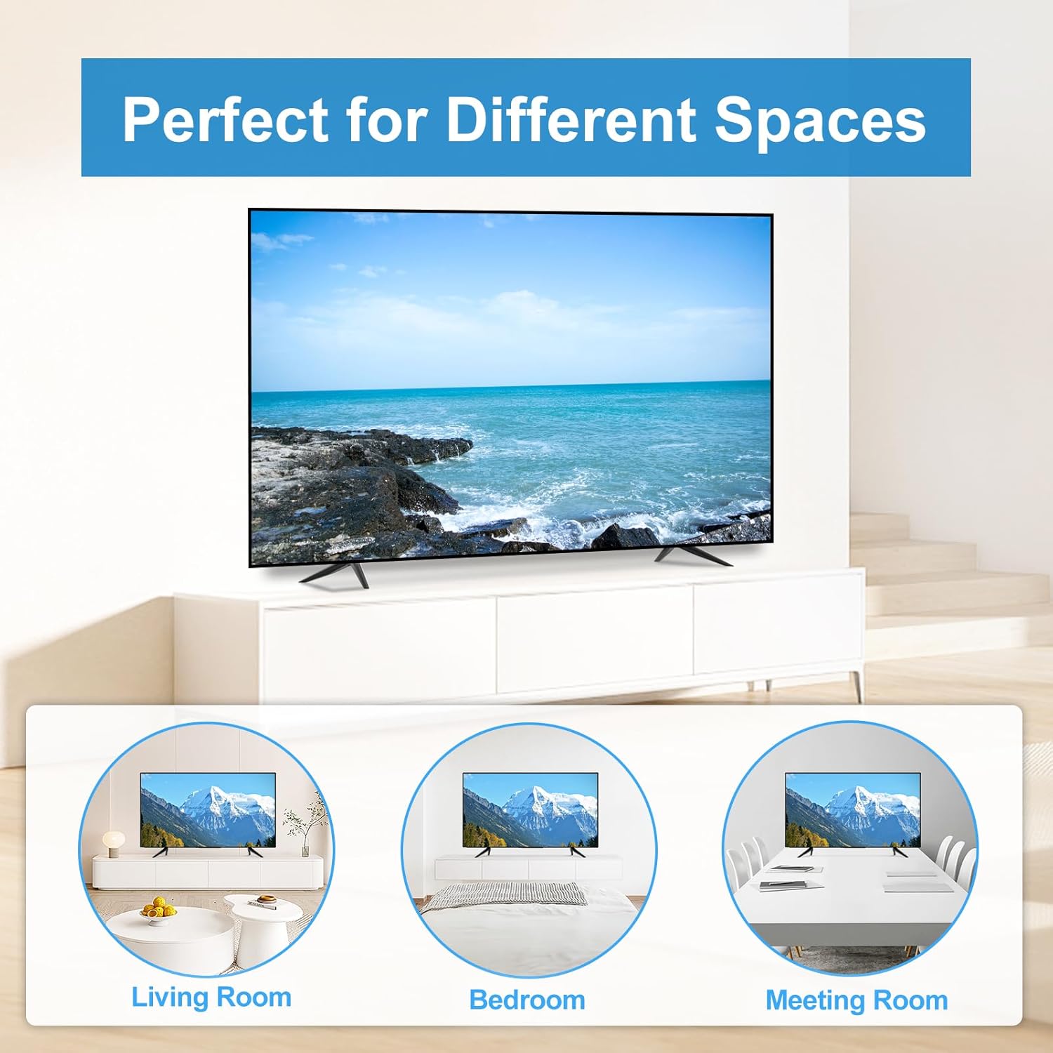 Dinghosen Metal TV Legs for TCL TV Stand Legs 70 75 70S446 75S451 75S453 75S455 75S421 75S423 75S425 75S431 75S435 75S433 75S555 75S551 75S553 75S446 75S434, Replacement for Roku TV Stand