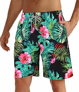 ZHPUAT Men's Swim Trunks Beach Board Shorts Quick Dry Bathing Suits Holiday Shorts…