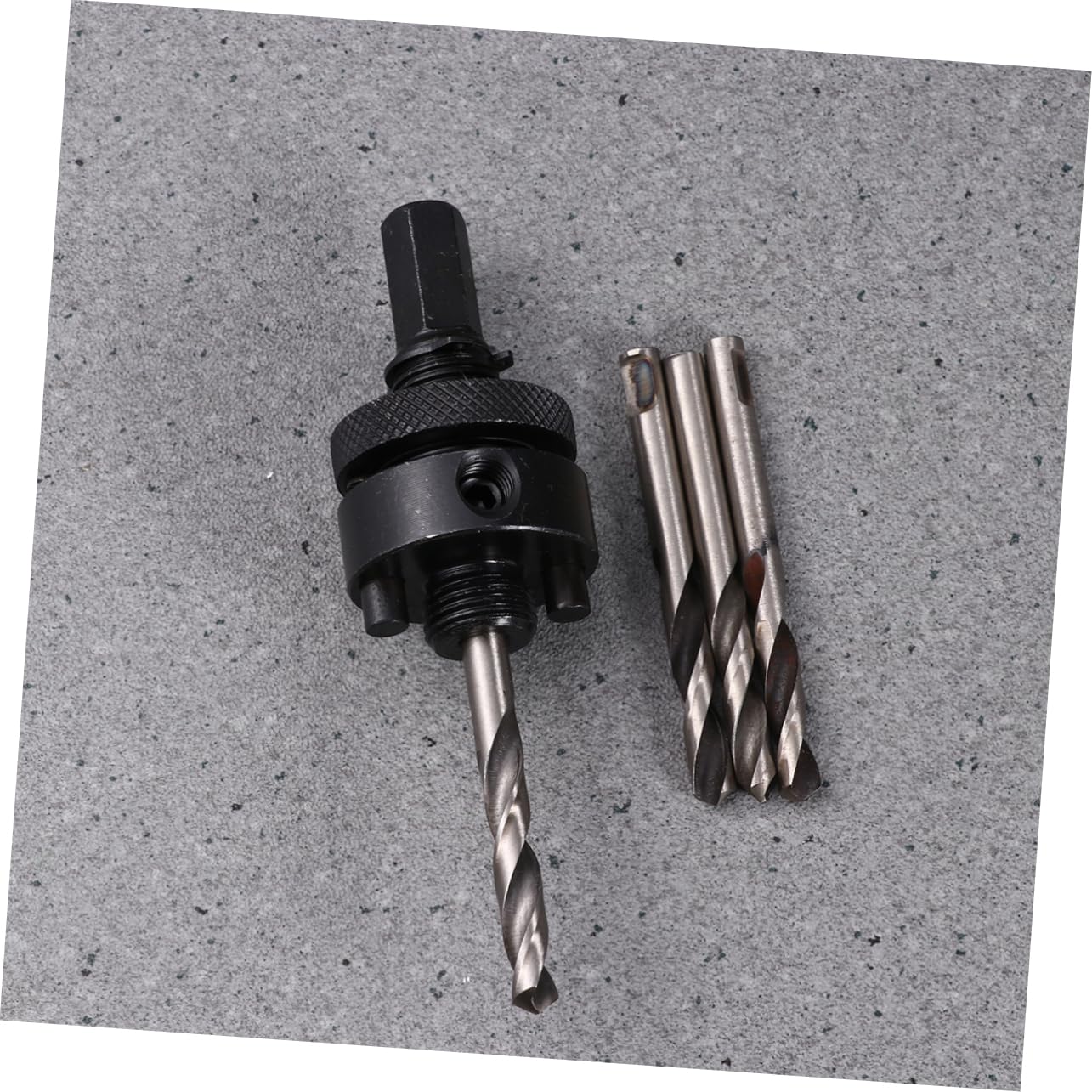 Hole Arbor Drill Bit Set (3pcs) Handle Metal Mandrel for 38-114mm Holes Fast Accurate Cuts
