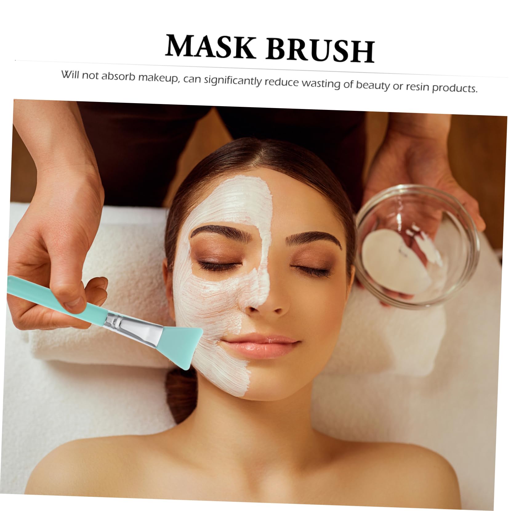 Beavorty Set Di 3 Pennelli Cosmetici Da Donna 2 in 1 in Silicone Per Maschera Viso Trucco Non Pulisci 7 Pezzi*3