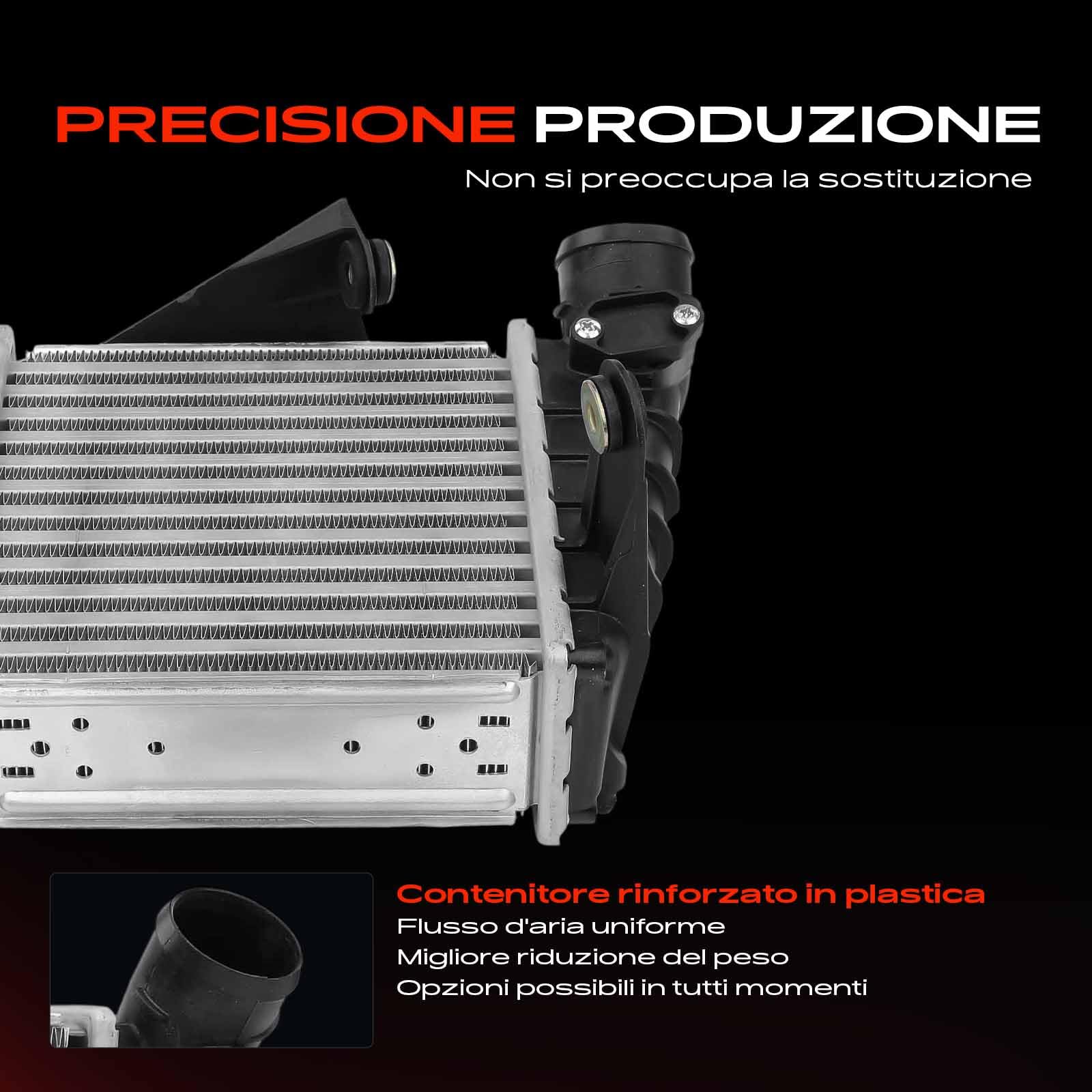 Frankberg Intercooler Compatibile con Polo 9A 9N 1.4L Polo 9A 9N 1.9L R.o.o.m.s.t.e.r 5J7 1.9L Fabia I Combi 6Y5 1.9L Fabia II Combi 545 1.4L Replace# 6Q0145804G