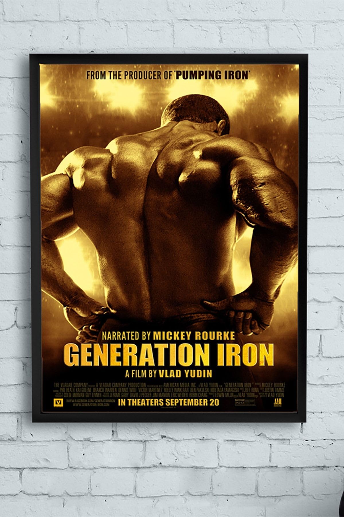 Postermanya (pster11098) Generation Vücut Geliştirme Body Building Fitness Çerçeveli Tablo (30 X 40cm)