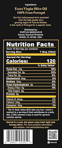 Miniatura 2 de Portus Ibericus - Aceite de oliva virgen extra portugués premium, (8.45 onzas líquidas, 8.5 fl oz)