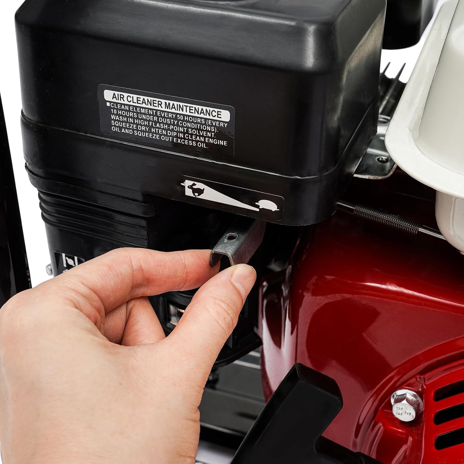 7.5HP 4 Stroke Petrol Water Pump, Industrial Style, Aluminum Alloy, 3 Inch, Gas Powered, Black, Silver, White, Red