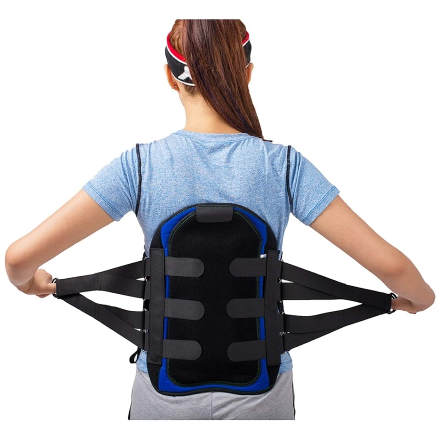 Lumbar Sacral Back Brace Lumbosacral Corset Spinal Orthosis Support Belt Brace (Size : Medium) (Large) (Medium)
