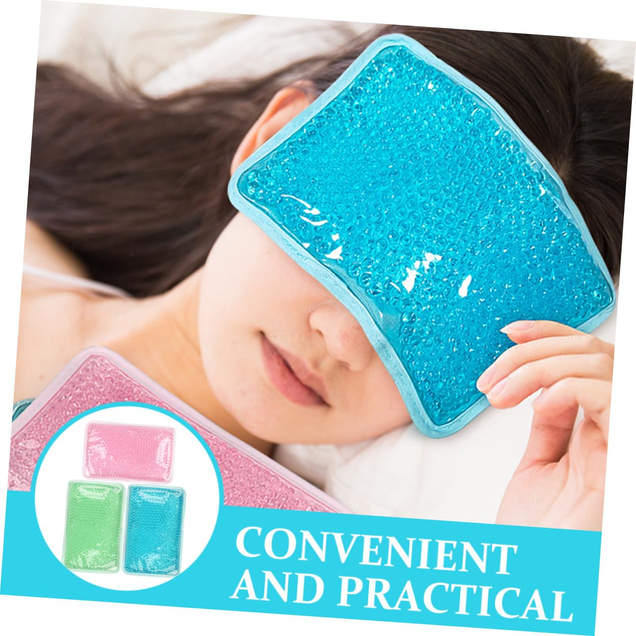 3 Stück Kältekompresse Gelkissen für Nacken und Rücken mit Weichem Pvc Material Wiederverwendbare Kältetherapiepackung für Heiße und Kalte Anwendungen