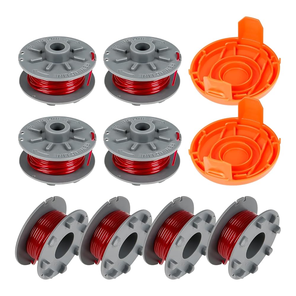 QENETY Strimmer Replacement Spool Compatible with Gardena Turbo Trimmer SmallCut Item 2401, 1.6mm Strimmer Line for 5364-20 Spool with 05328-20 Cover (Pack of 10) : Amazon.de: Garden